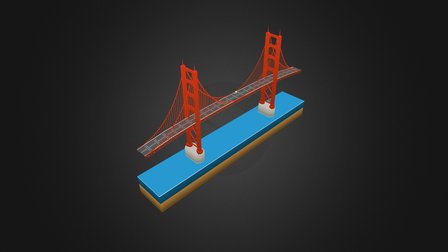 Friday500 - Bridges (Golden Gate Bridge) 3D Model
