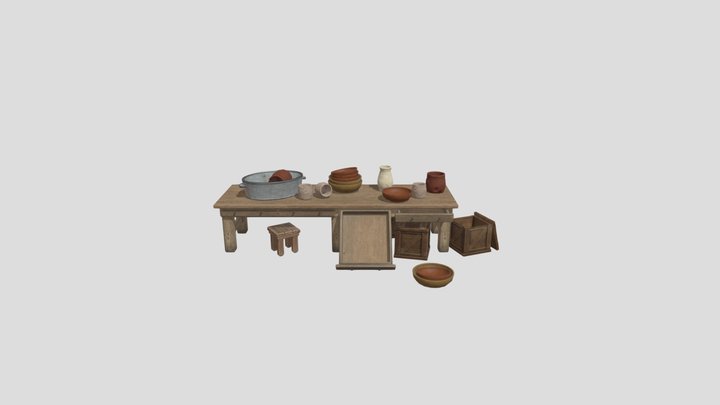Workshop Clutter 3D Model