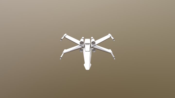 X- Wing 3D Model