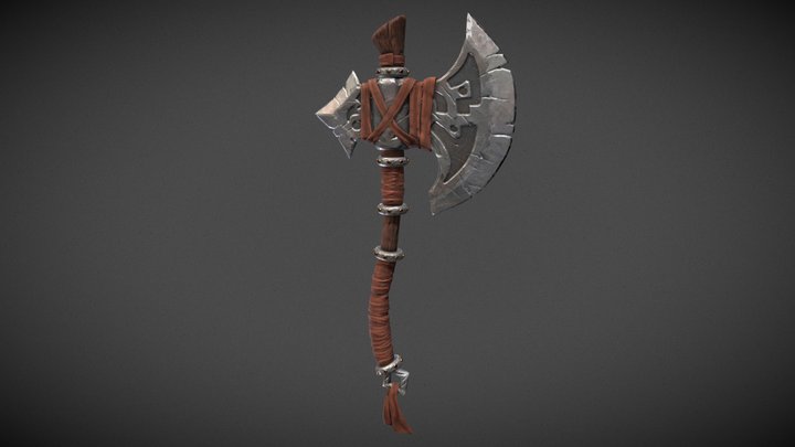 Stylized Axe 3D Model