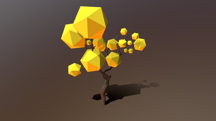 Cerrado Tree - 003 (Yellow Ipê) 3D Model