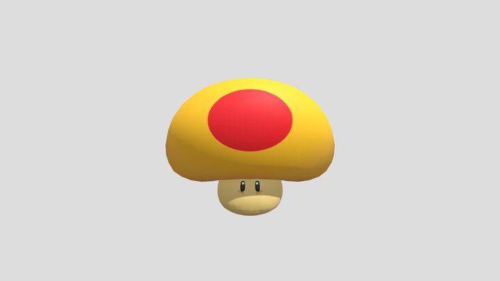 Wii U - Super Mario 3D World - Mega Mushroom (1) 3D Model
