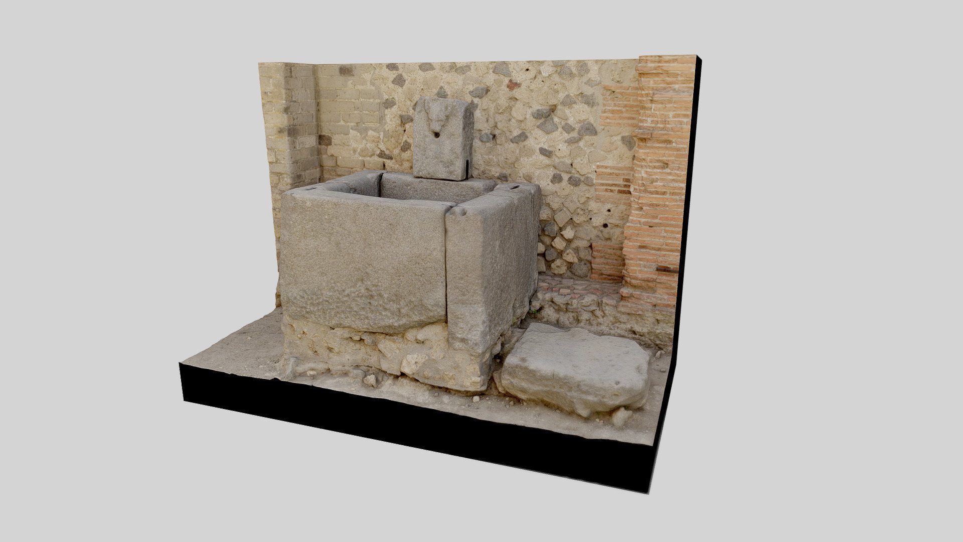 Pompeii Public Water Fountain 24 Download Free 3D model by Opus
