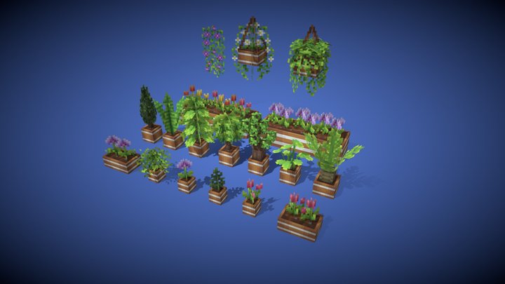 Plants Furniture Set - MCModels 3D Model