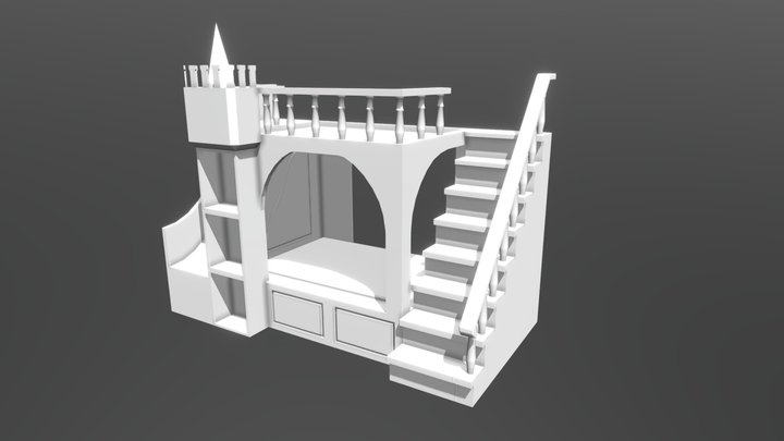 Bed-Castle 3D Model