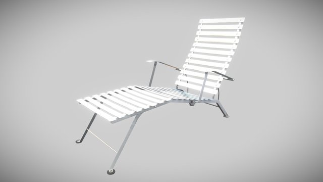 Deck chair / Chaise longue Bistro 3D Model