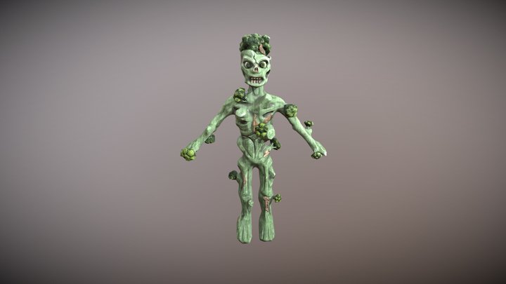 Three Curse Meal Game - Enemy - Brocolli Brawler 3D Model
