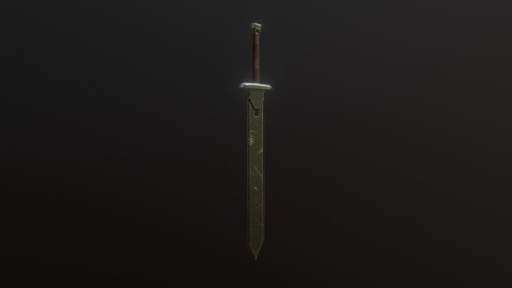 Worn Sword 3D Model