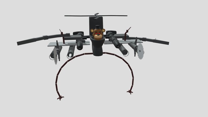 freddy fazbear toilet 3D Model