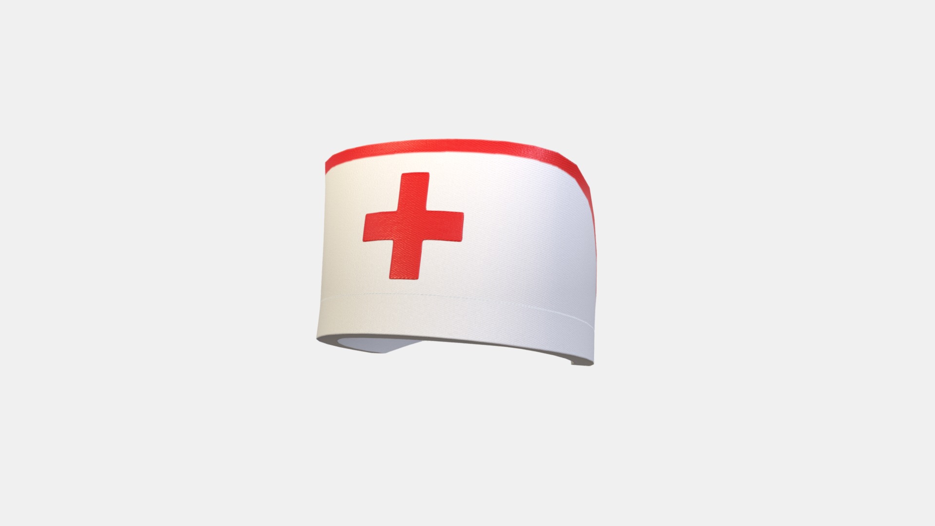 3D model Nurse Hat - This is a 3D model of the Nurse Hat. The 3D model is about logo.