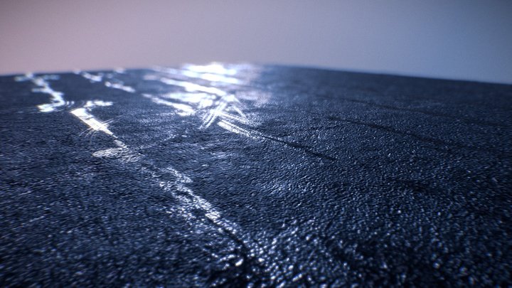 Road 一小块路面 3D Model
