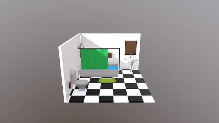Bathroom - isometric 3D Model
