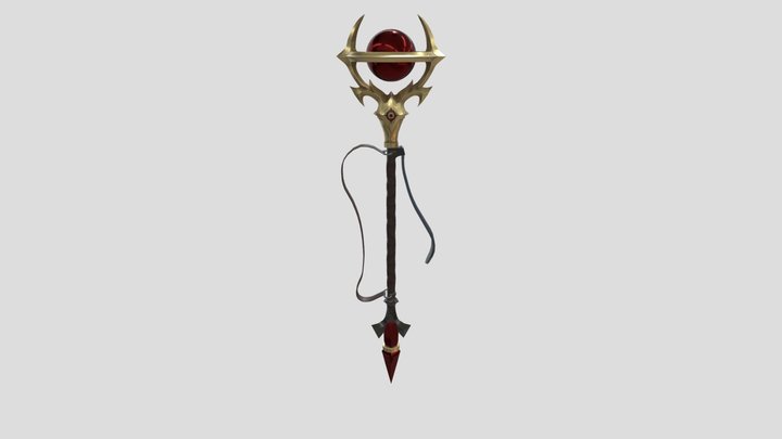Plate06_Clerino_Magic Staff 3D Model