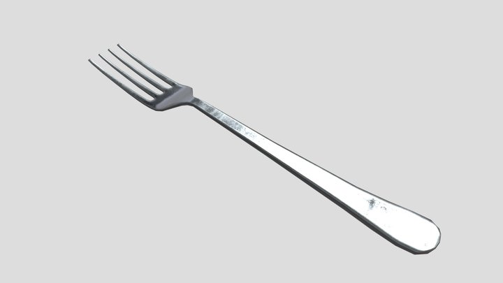 Fork low poly 3D Model