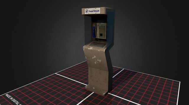 3D1_Prop_PayPhone 3D Model