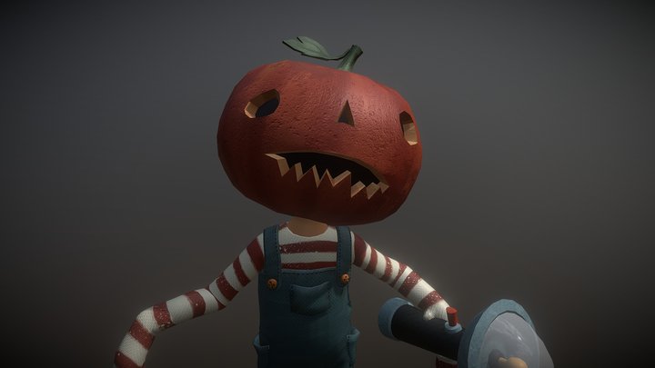 Pumpkin Kid 3D Model
