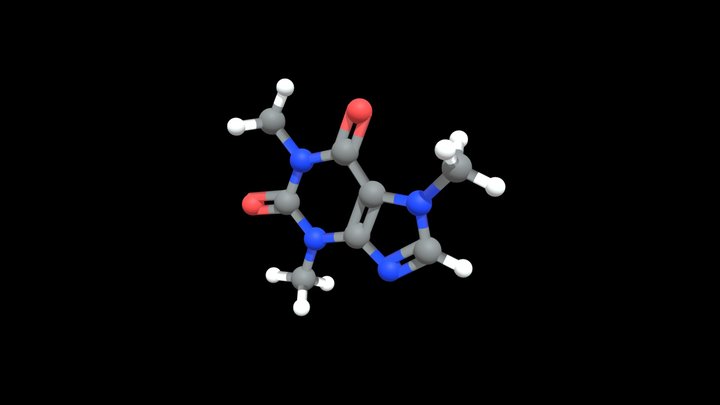 Caffeine – Modello 3D gratuito STL