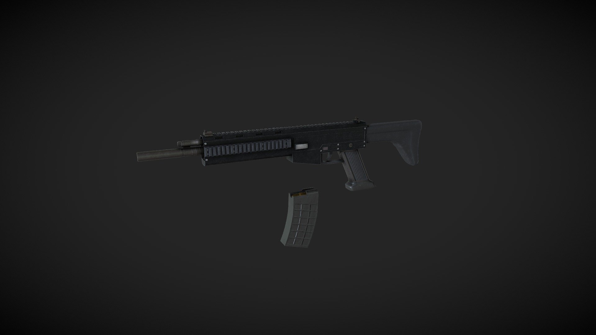 Rifle - 3D model by Michał Szubert (@1ta.szubert) [34c2af9] - Sketchfab