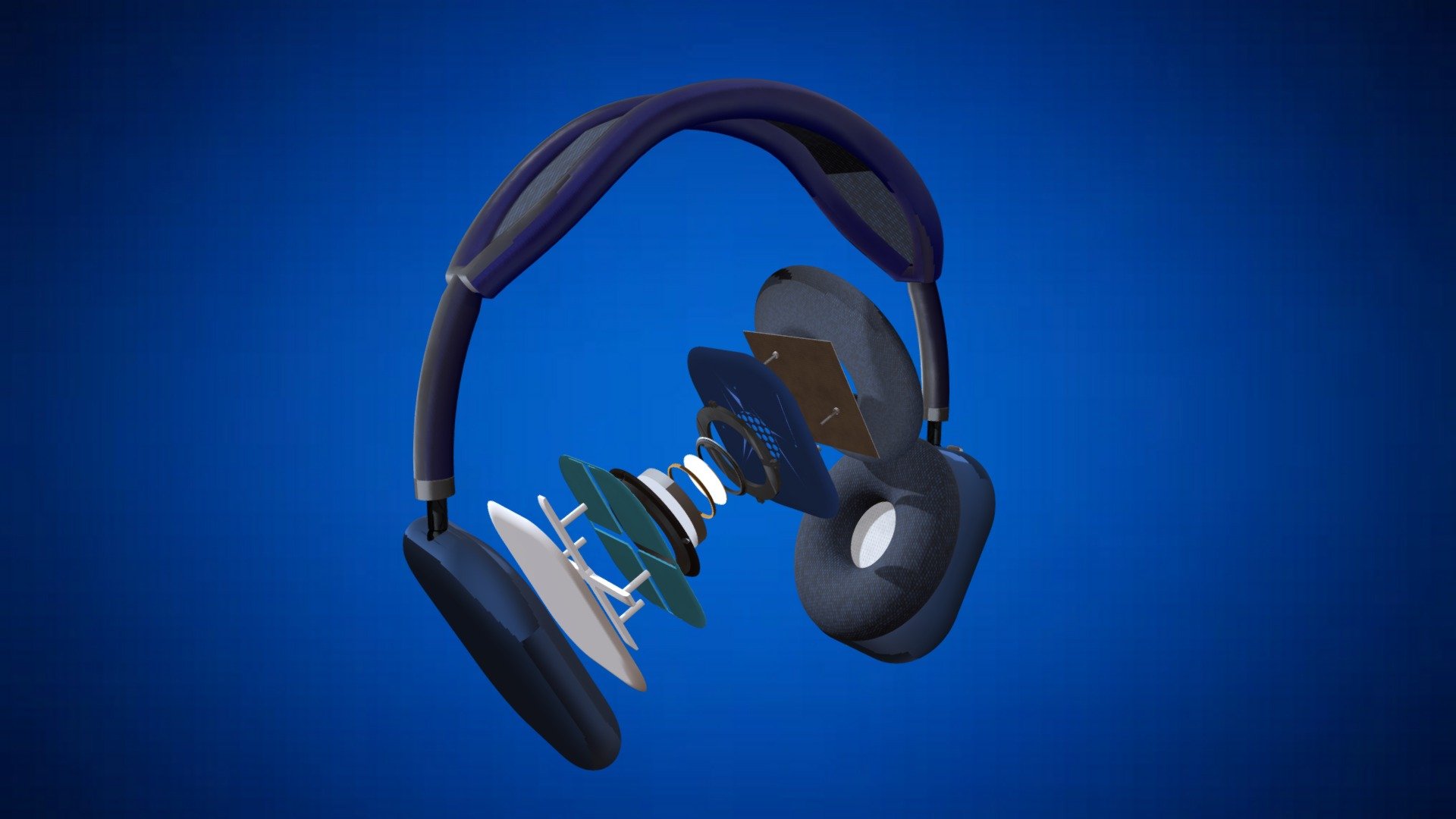 Explodedheadphones_gltf - 3D model by martiangold [34c3711] - Sketchfab