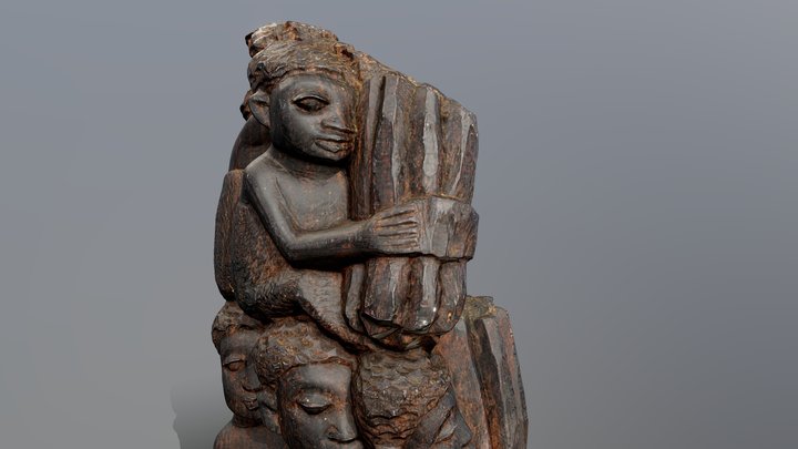 african sculpture scan gen1-nar 3D Model