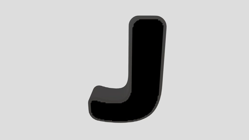 J Letter Of Alphabet Stone Carved