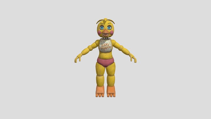 FNaF 2 Movie Toy Chica 3D Model