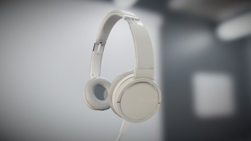 Sony Mdr Zx660 Headphones Silky Ivory 3d Model By Virtry Teams 34c6042 Sketchfab 6729