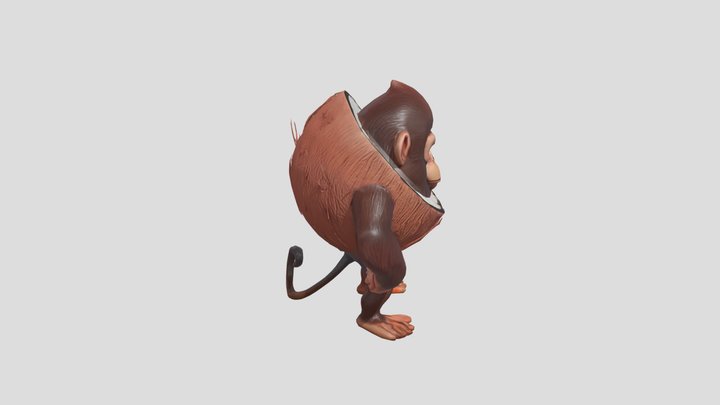 Chimpanzini Cocosini 3D Model
