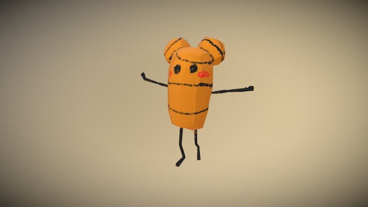 薑黃寶寶跳舞 3D Model