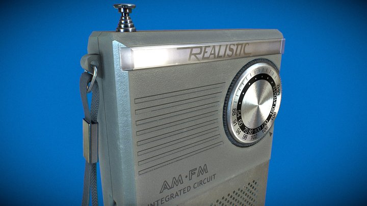 AM/FM Transistor Radio 3D Model
