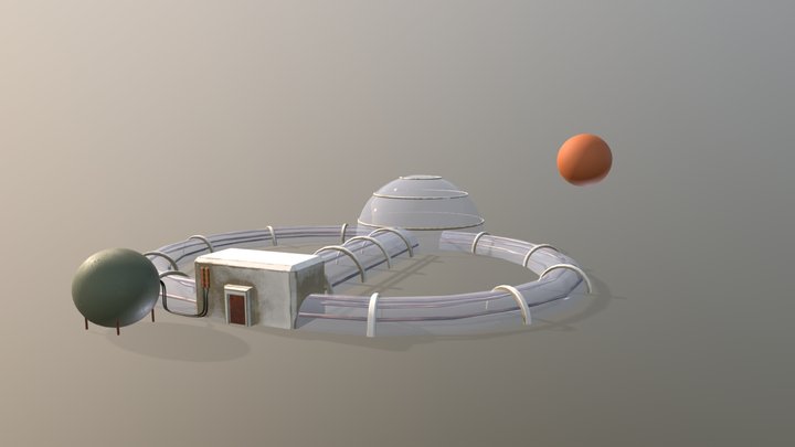 Mars Greenhouse 3D Model