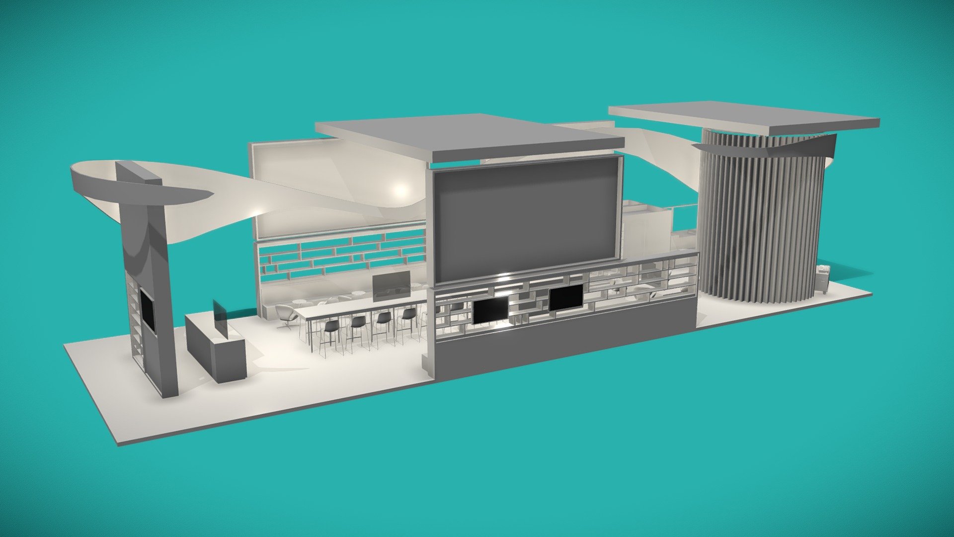 Messestand Wintershall DEA 3D Model By Schnaitt Internationale Messe 