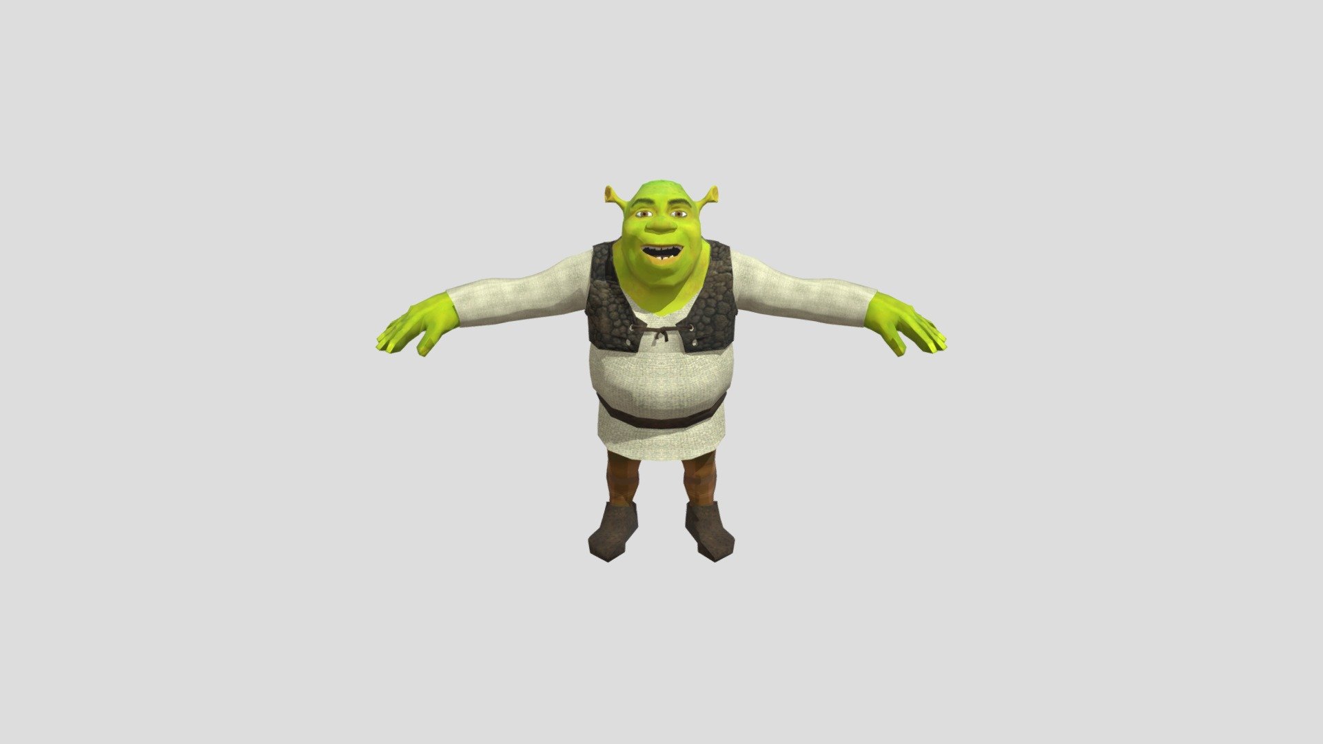 Shrek t-pose - 3D model by rakelalme (@rakelalme) [61780ef]