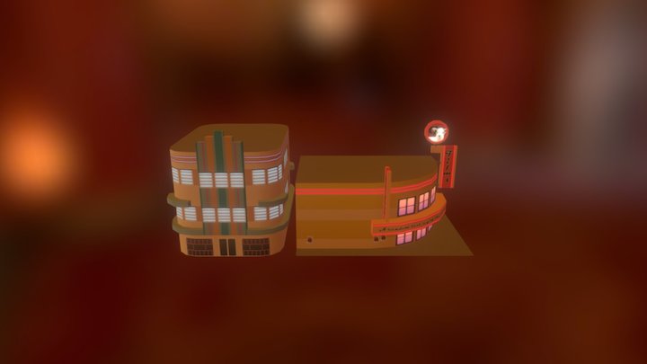 Funkfest - Cinema and Apartments 3D Model