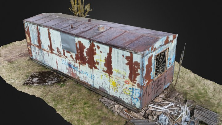 Abandoned Wagon-House 3D Model