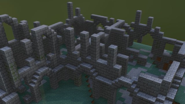 Medieval Ruins 3D Model