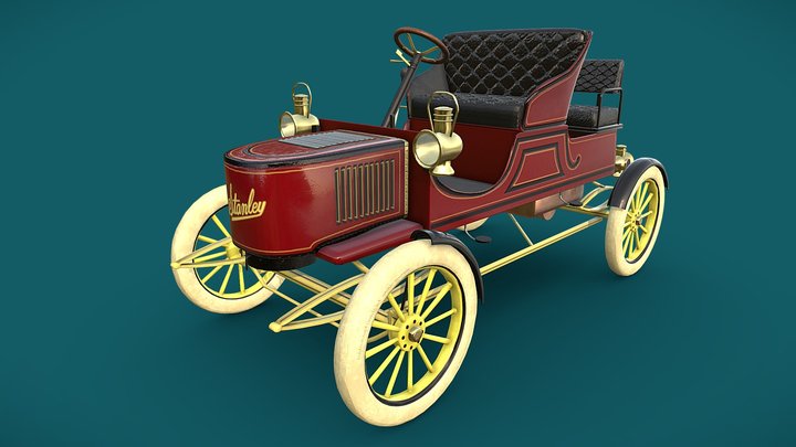Steam-powered car 3D Model