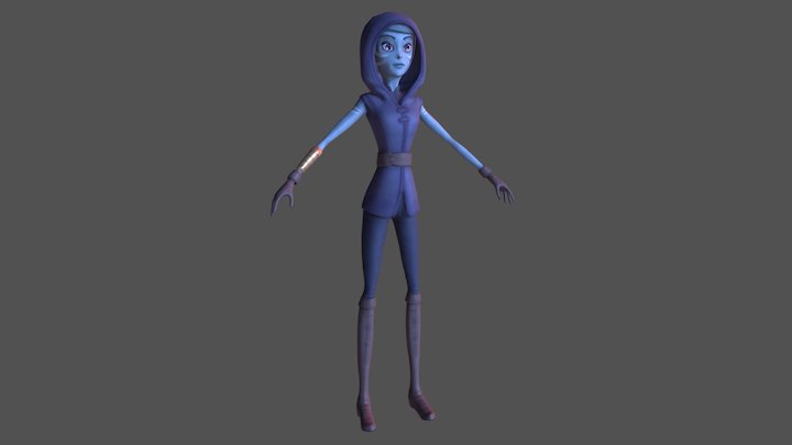 Elauriel the Thief 3D Model