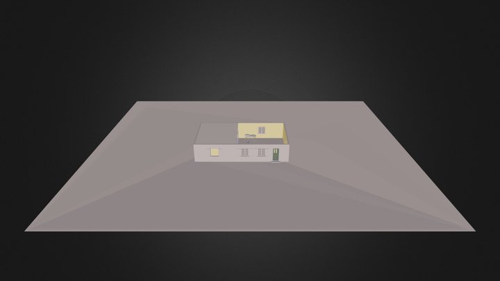 mise en place porte interieure 25 bonne 3D Model