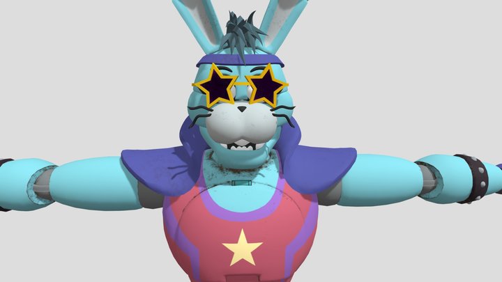 Glamrock Bonnie v2 3D Model