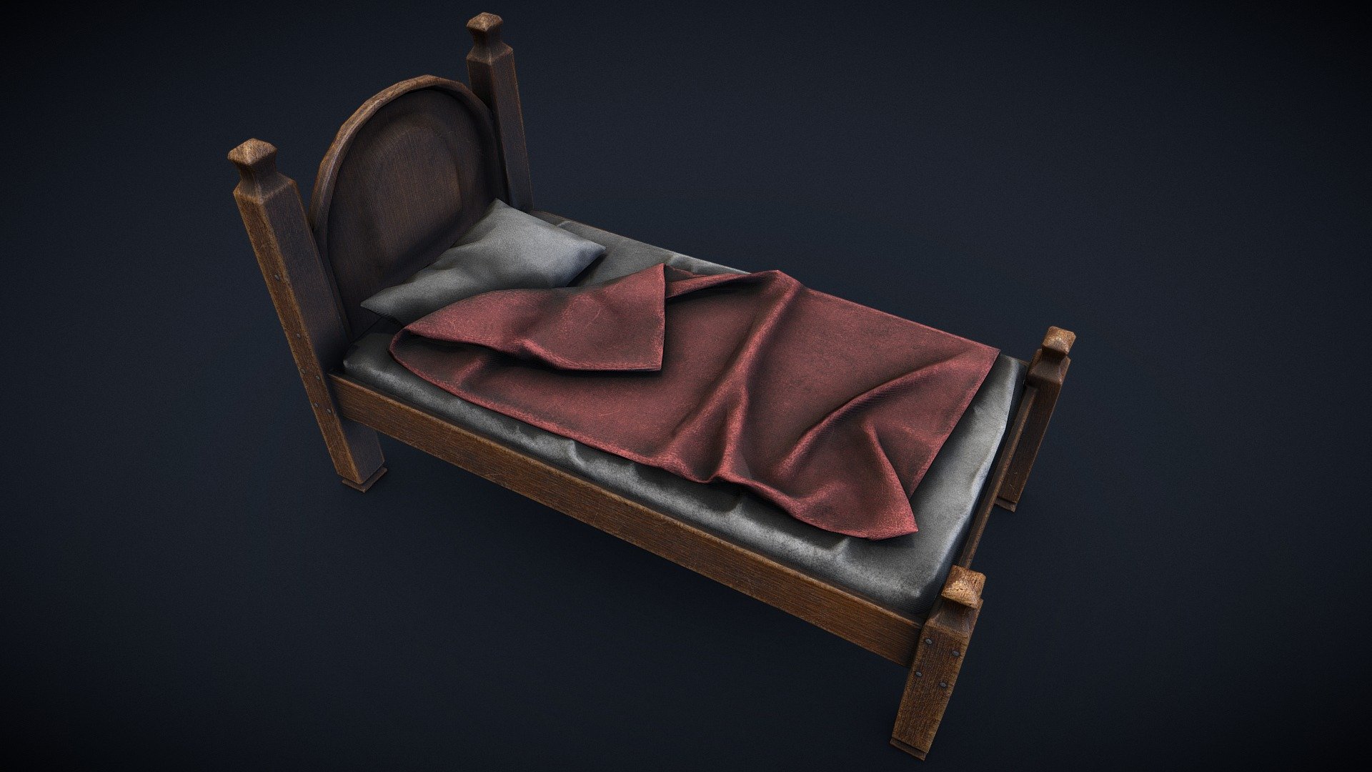 Wooden Bed