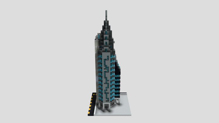 Cyberpunk skyscraper 3D Model