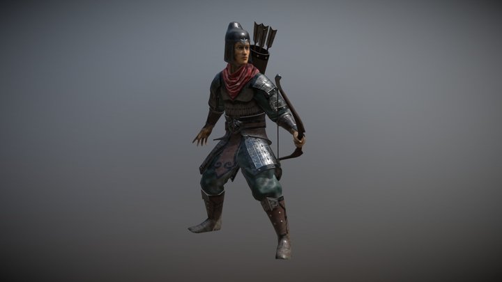Ancient Warrior Korea 3D Model