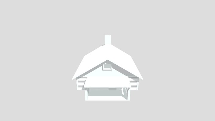 3D-Agent: Cabin created with Blender AI