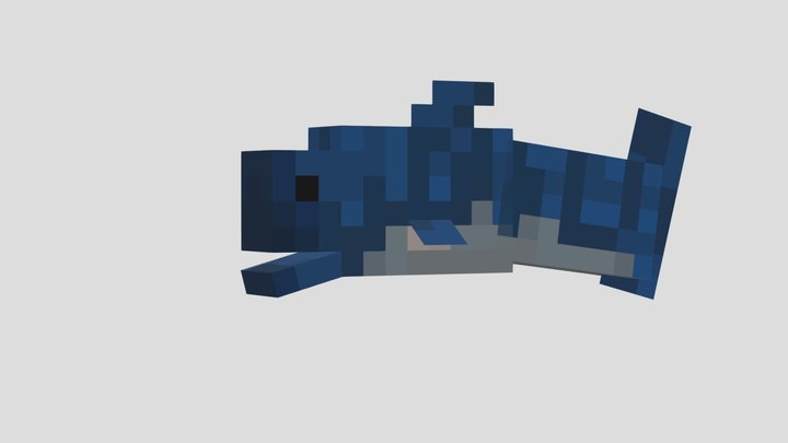 Big blocky fish 3D Model
