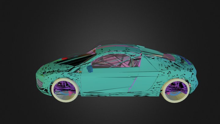 Car Audi R8 2006 N250211 3D Model