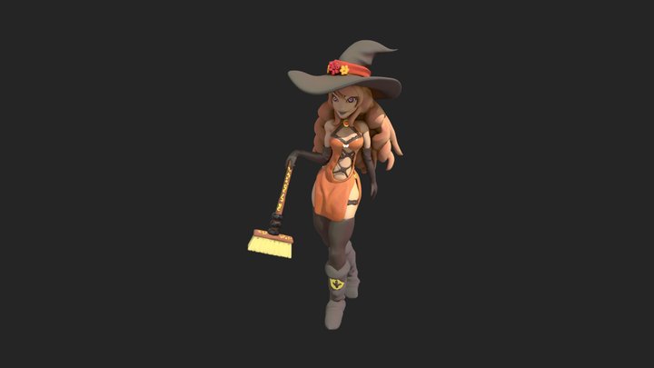 Witch 3D Model