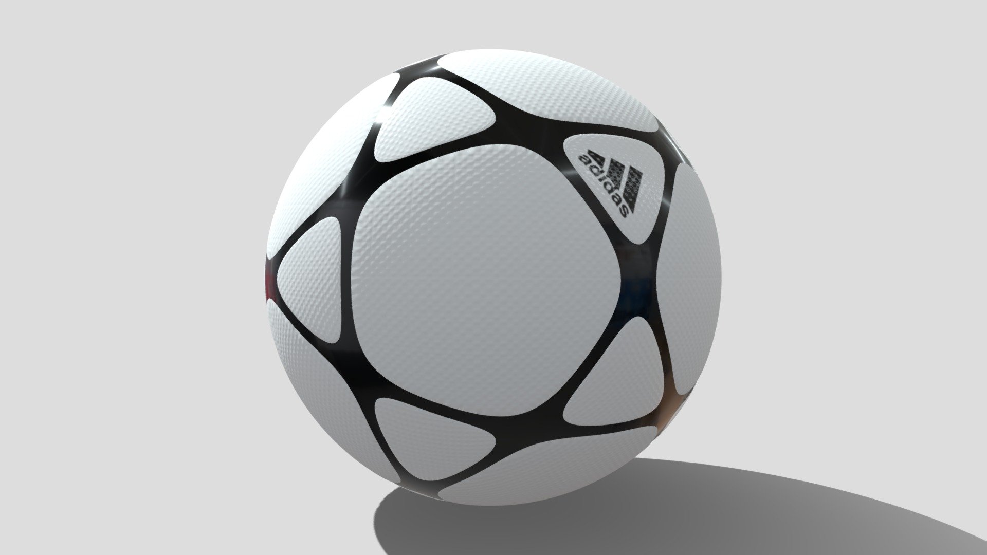 Adidas Soccer Ball Black & White Buy Royalty Free 3D model by Emilio