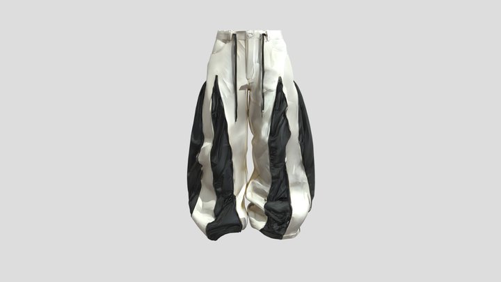 A pair of wide pants 3D Model