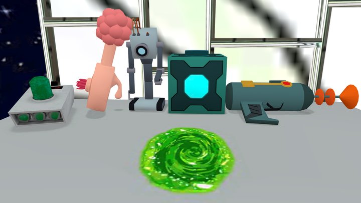 Rick and Morty's Laboratory 3D Model